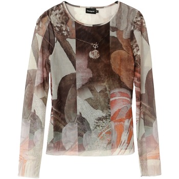 Textiel Dames T-shirts met lange mouwen Desigual TS_CARSONS 24WWTK59 Brown