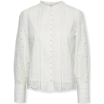 Textiel Dames Tops / Blousjes Y.a.s YAS Noos Alessia Shirt L/S - Star White Wit