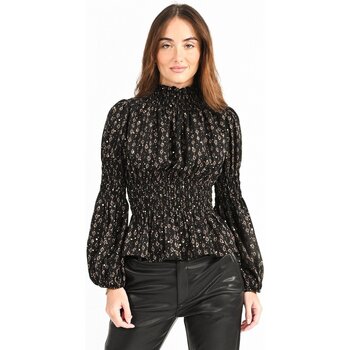 Textiel Dames Tops / Blousjes Molly Bracken E1631BH Zwart