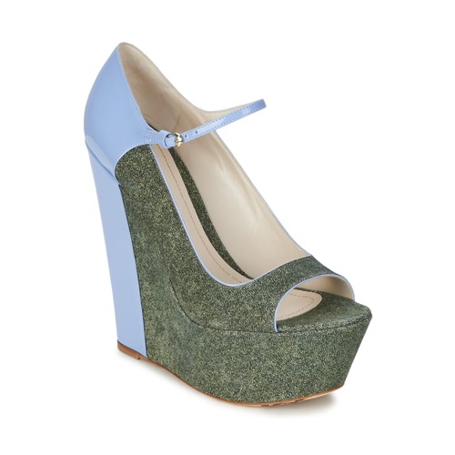 Schoenen Dames pumps John Galliano S54261 Blauw / Groen