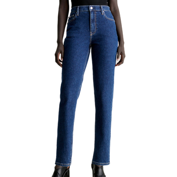 Textiel Dames Straight jeans Calvin Klein Jeans  Blauw