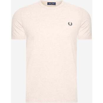 Textiel Heren T-shirts & Polo’s Fred Perry Ringer t-shirt Beige