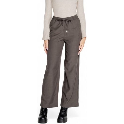 Textiel Dames Losse broeken / Harembroeken Only ONLGINNY HW WIDE PULL UP PANT OY PNT 15331492 Grijs