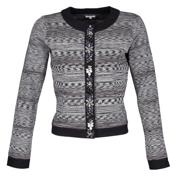 Textiel Dames Jasjes / Blazers Manoush BIJOU VESTE Zwart / Grijs