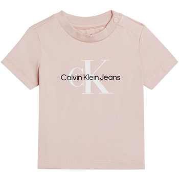 Textiel Meisjes T-shirts & Polo’s Calvin Klein Jeans  Roze