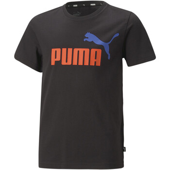 Textiel Jongens T-shirts & Polo’s Puma  Zwart