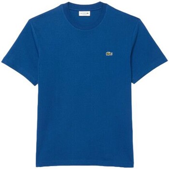 Textiel Heren T-shirts korte mouwen Lacoste TH7318 HBM Blauw