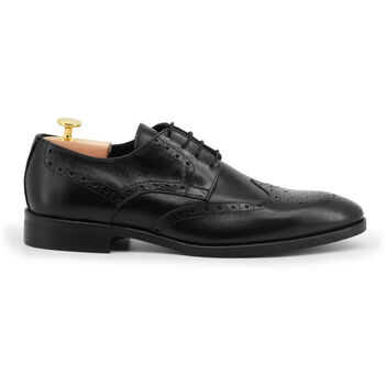 Schoenen Heren Derby & Klassiek Duca Di Morrone Valerio - Leather AI Black Zwart