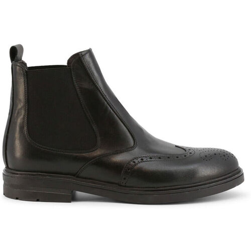 Schoenen Heren Laarzen Duca Di Morrone Giona - Leather Black Zwart