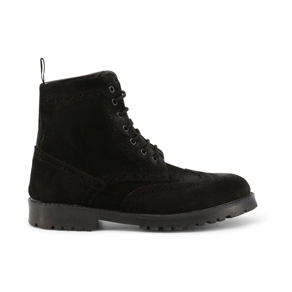 Schoenen Heren Laarzen Duca Di Morrone Fausto - Suede Black Zwart