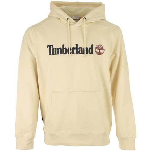 Textiel Heren Sweaters / Sweatshirts Timberland Linear Logo Hoodie Beige