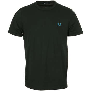 Textiel Heren T-shirts korte mouwen Fred Perry Ringer T-Shirt Groen