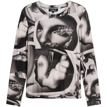 Textiel Dames T-shirts met lange mouwen Desigual TS_SURREALISMO 24WWTK49 Grijs