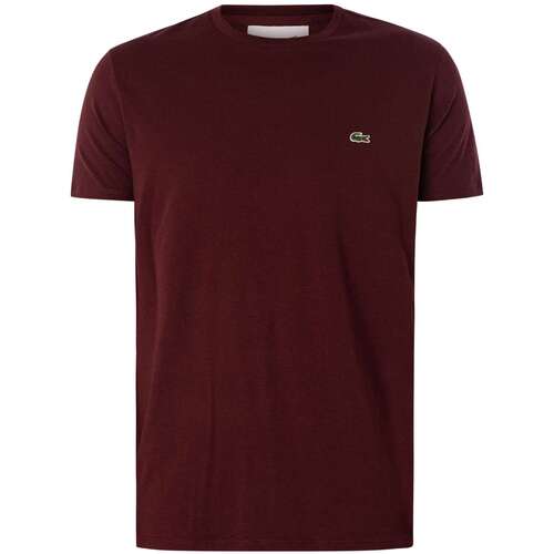 Textiel Heren T-shirts korte mouwen Lacoste Logo Pima T-shirt Rood