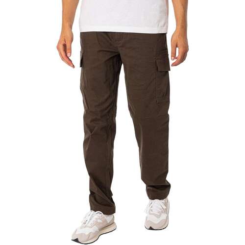 Textiel Heren Trainingsbroeken Replay Twill Cargo Joggingbroek Grijs