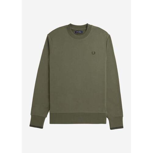 Textiel Heren Truien Fred Perry Crew neck sweatshirt Groen