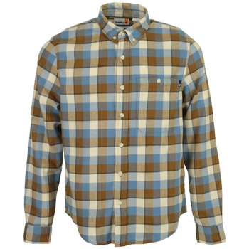 Textiel Heren Overhemden lange mouwen Timberland Solucell Buffalo Shirt Blauw