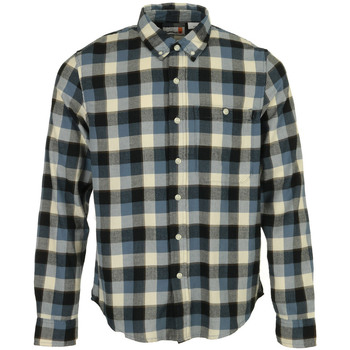 Textiel Heren Overhemden lange mouwen Timberland Solucell Buffalo Shirt Blauw