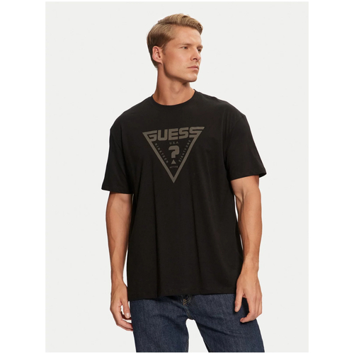 Textiel Heren T-shirts korte mouwen Guess Z4BI02 I3Z14 Zwart