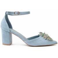 Schoenen Dames pumps Leindia 91291 Blauw