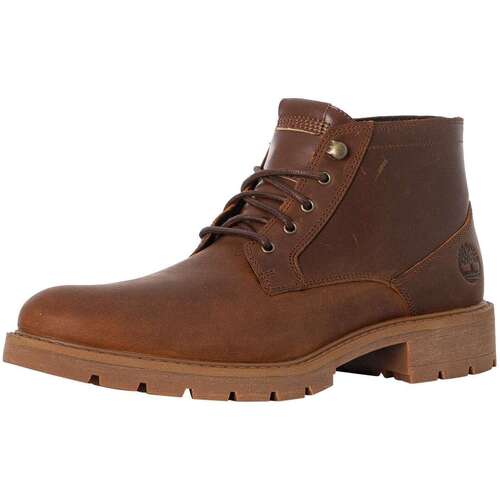 Schoenen Heren Hoge laarzen Timberland Elmhurst Chukka leren schoenen Brown