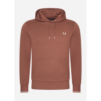 Textiel Heren Sweaters / Sweatshirts Fred Perry Tipped hooded sweatshirt Brown