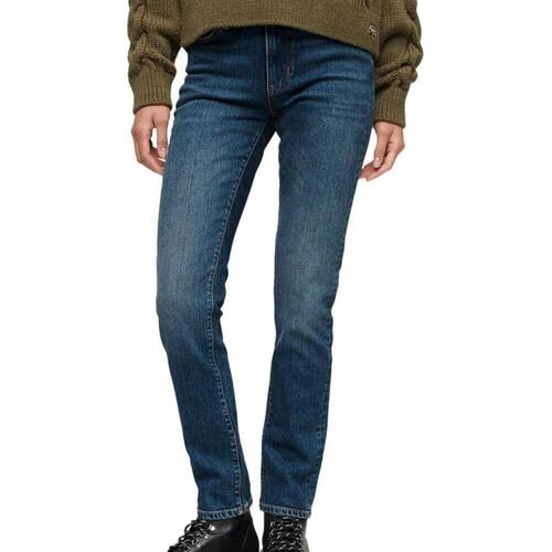 Textiel Dames Skinny jeans Superdry  Blauw