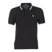 Textiel Heren Polo's korte mouwen Fred Perry THE FRED PERRY SHIRT Zwart / Wit