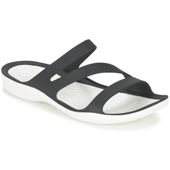 Schoenen Dames Sandalen / Open schoenen Crocs SWIFTWATER SANDAL W Zwart / Wit