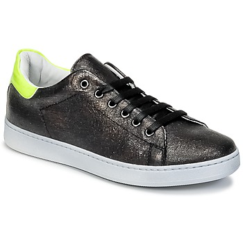 Schoenen Kinderen Lage sneakers Young Elegant People EDENI Zwart / Geel / Fluo