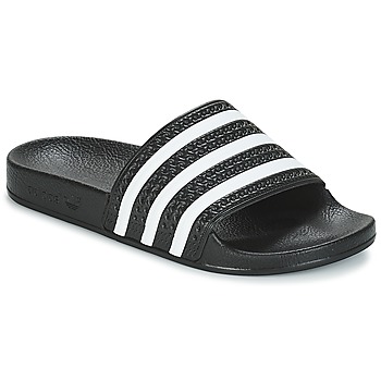 Schoenen Slippers adidas Originals ADILETTE Zwart / Wit