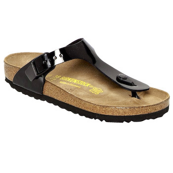 Schoenen Dames Slippers Birkenstock GIZEH Zwart