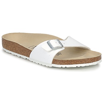 Schoenen Leren slippers Birkenstock MADRID Wit