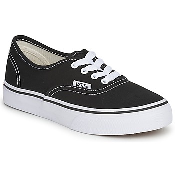 Schoenen Kinderen Lage sneakers Vans AUTHENTIC Zwart