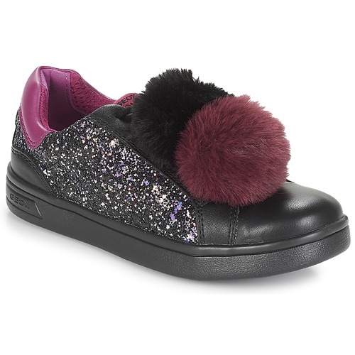 Schoenen Meisjes Lage sneakers Geox J DJROCK GIRL Zwart / Violet