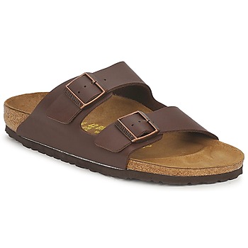 Schoenen Leren slippers Birkenstock ARIZONA Brown