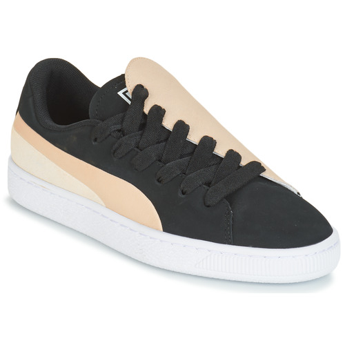 Schuhe Damen Sneaker Low Puma WN BASKET CRUSH PARIS.SILV Schwarz