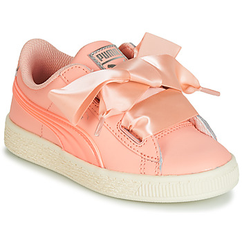 Scarpe Bambina Sneakers basse Puma PS BASKET HEART JELLY.PEAC Rosa