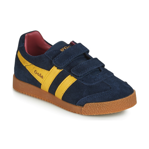 Schuhe Kinder Sneaker Low Gola HARRIER VELCRO Blau