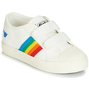 Schuhe Kinder Sneaker Low Gola COASTER RAINBOW VELCRO Weiß