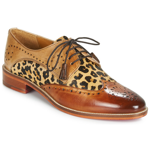 Chaussures Femme Derbies Melvin & Hamilton BETTY-4 Marron / Léopard