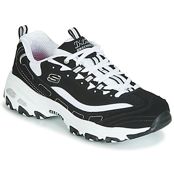 Chaussures Femme Baskets basses Skechers D'LITES Noir / Blanc