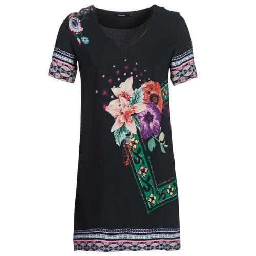 Kleidung Damen Kurze Kleider Desigual BARTA Schwarz