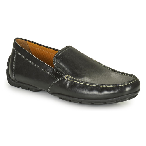 Schuhe Herren Slipper Geox MONET Schwarz