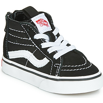 Chaussures Enfant Baskets montantes Vans SK8-HI ZIP Noir / Blanc