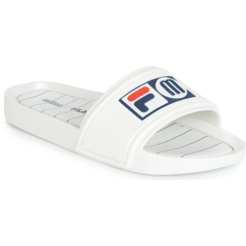 Scarpe Donna ciabatte Melissa SLIDE + FILA Bianco