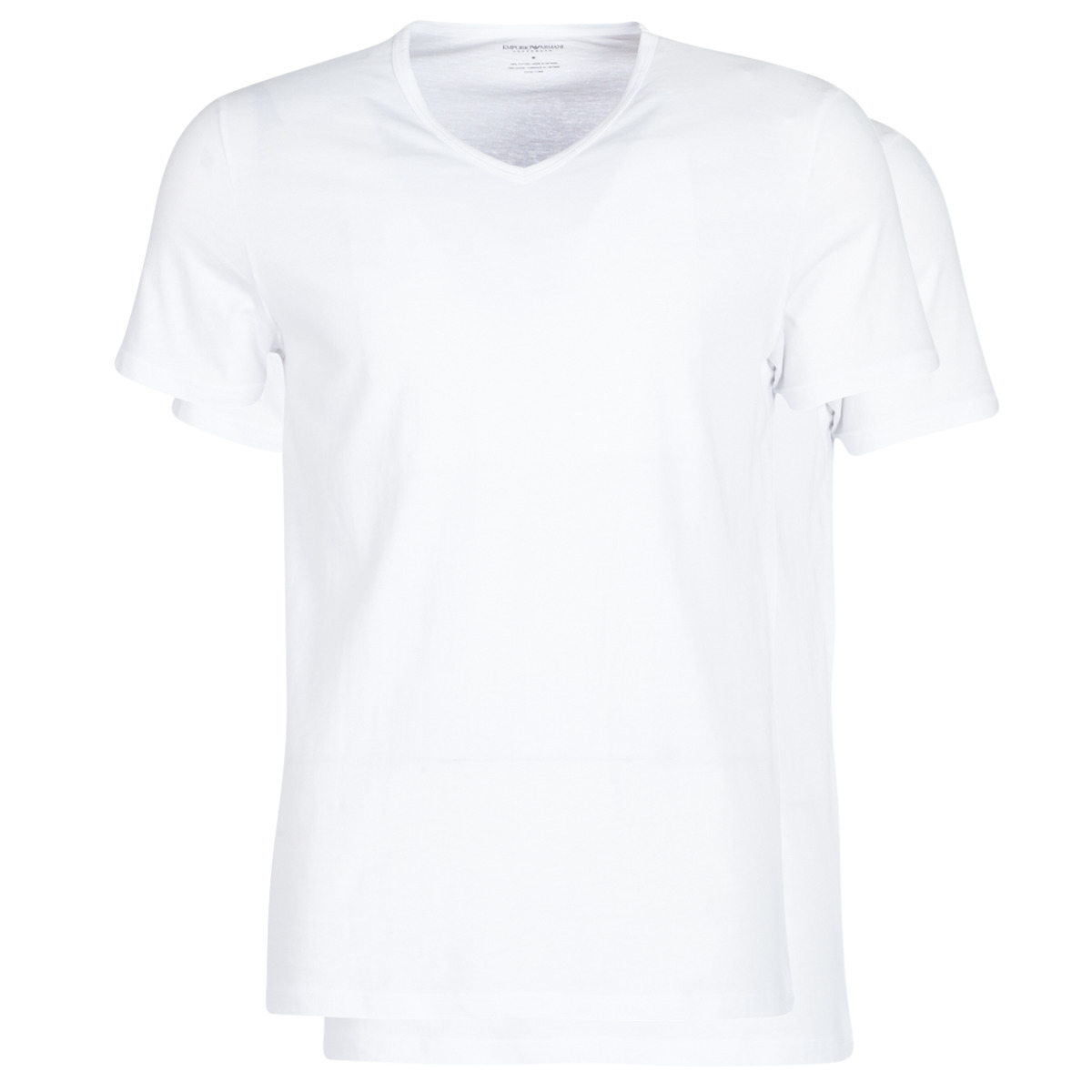 Kleidung Herren T-Shirts Emporio Armani CC722-PACK DE 2 Weiß