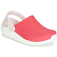 Chaussures Fille Sabots Crocs LITERIDE CLOG K Rouge / blanc