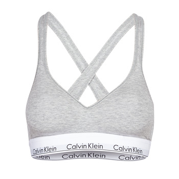 Unterwäsche Damen Sport-BH Calvin Klein Jeans MODERN COTTON BRALETTE LIFT Grau