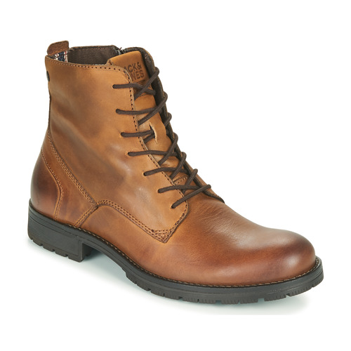 Schuhe Herren Boots Jack & Jones JFW ORCA LEATHER Kognac